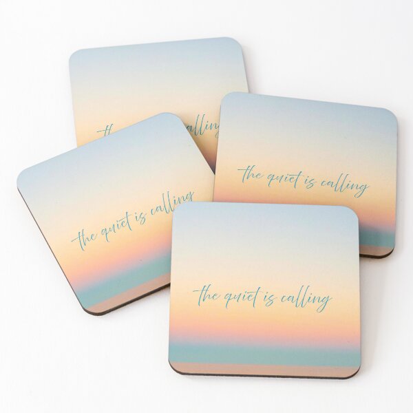 Item preview, The Quiet is Calling- Soft Sunset Horizon designed and sold by Salty Colors Studio.