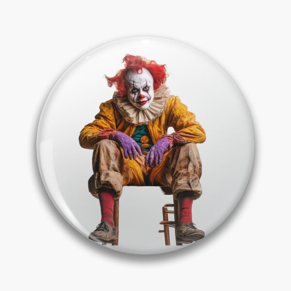 Item preview, Creepy Nightmare Clown – Evil Circus Horror Portrait for Halloween designed and sold by MED-AFDS.