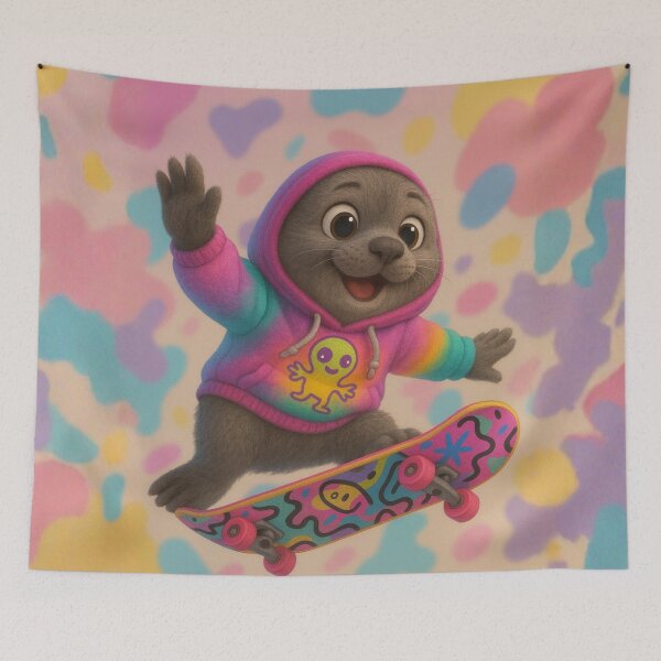 Item preview, Skater Grey Seal designed and sold by Sillytoe.