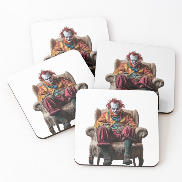 Item preview, Creepy Nightmare Clown – Evil Circus Horror Portrait for Halloween designed and sold by MED-AFDS.