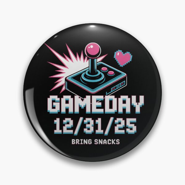 Item preview, Gameday 12 31 25 Retro Joystick Pixel Heart Design designed and sold by SplashTastic.