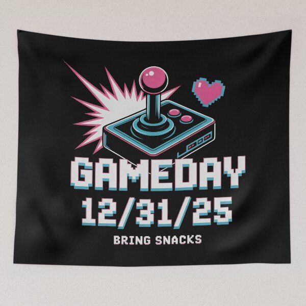Item preview, Gameday 12 31 25 Retro Joystick Pixel Heart Design designed and sold by SplashTastic.