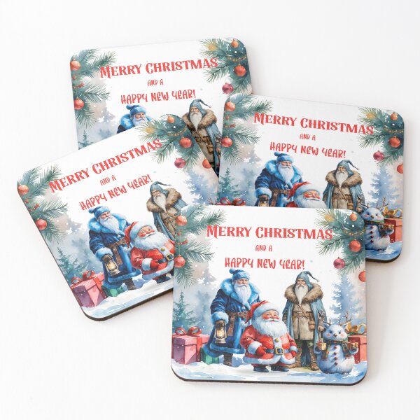 Item preview, Snowy International Christmas Scene – Merry Christmas & Happy New Year Art designed and sold by PAPIRO SIGLO XXI.