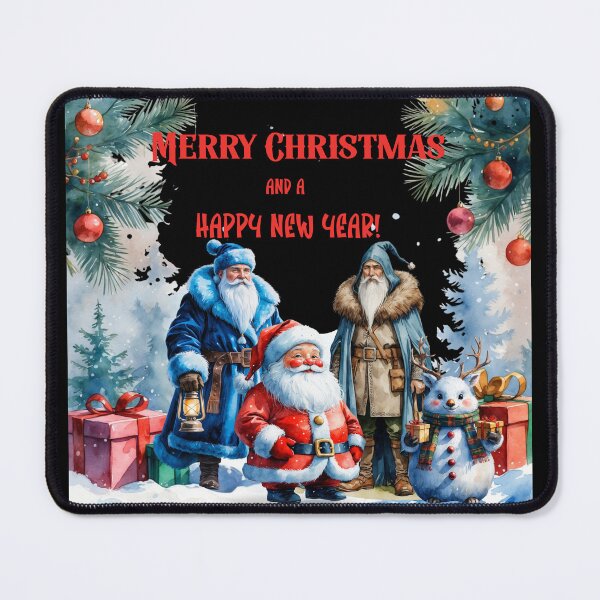 Item preview, Snowy International Christmas Scene – Merry Christmas & Happy New Year Art designed and sold by PAPIRO SIGLO XXI.