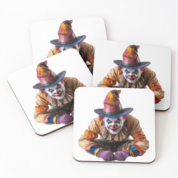 Item preview, Creepy Nightmare Clown – Evil Circus Horror Portrait for Halloween designed and sold by MED-AFDS.