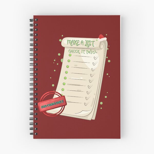 Artikelvorschau, Checkliste des Weihnachtsmanns zur Einhaltung der Vorschriften entworfen und verkauft von ARMAMerch.