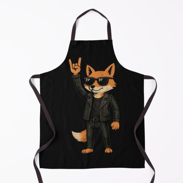 Item preview, Rockstar Fox in Leather Jacket with Attitude designed and sold by Daagath.