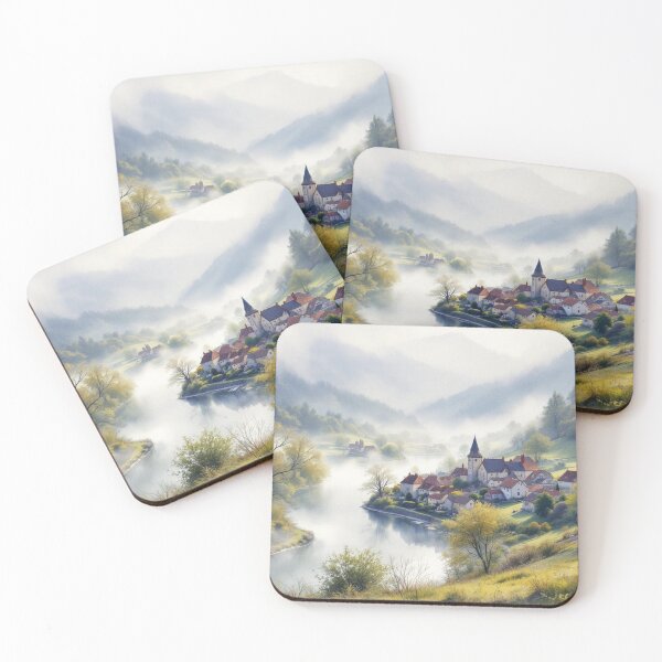 Item preview, Village on the banks of the Lot (Aveyron) designed and sold by jefboutique6150.