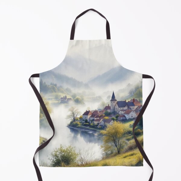 Item preview, Village on the banks of the Lot (Aveyron) designed and sold by jefboutique6150.