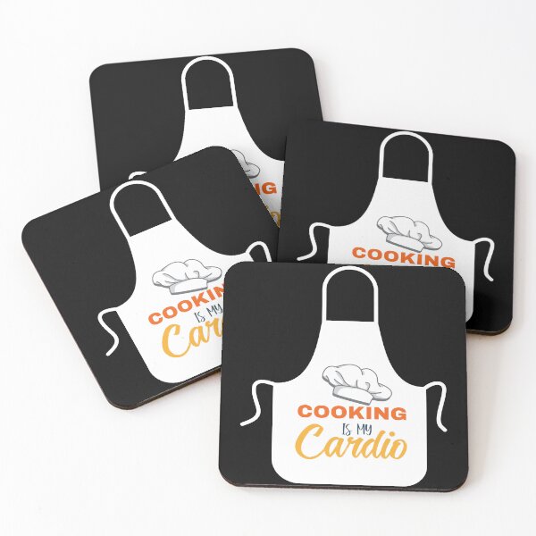 Item preview, Cooking Is My Cardio Funny Chef Sarcasm Kitchen Humor Cook Gift Idea designed and sold by karibov.
