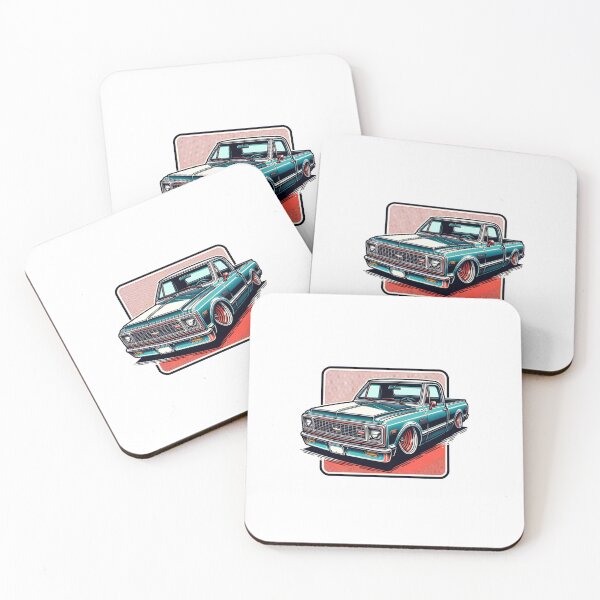 Item preview, Custom Vintage Lowrider Pickup Truck Classic Automotive Art designed and sold by HBDStudio.