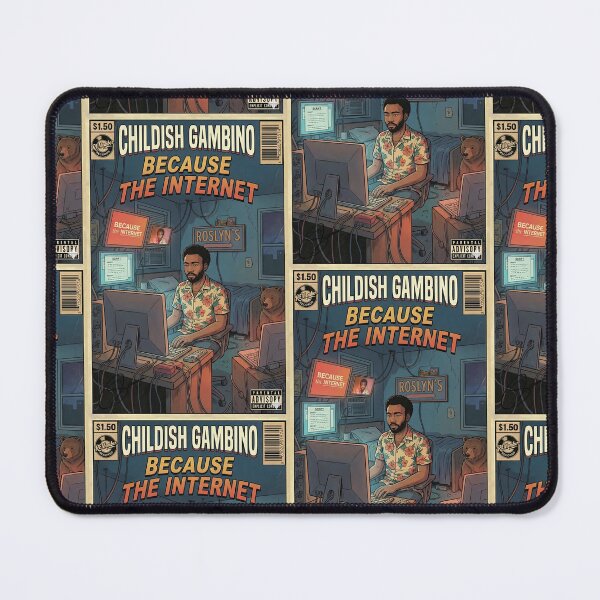 Item preview, Childish Gambino "Because The Internet" Retro Comic Art designed and sold by STR Posters.