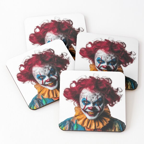 Item preview, Creepy Nightmare Clown – Evil Circus Horror Portrait for Halloween designed and sold by MED-AFDS.