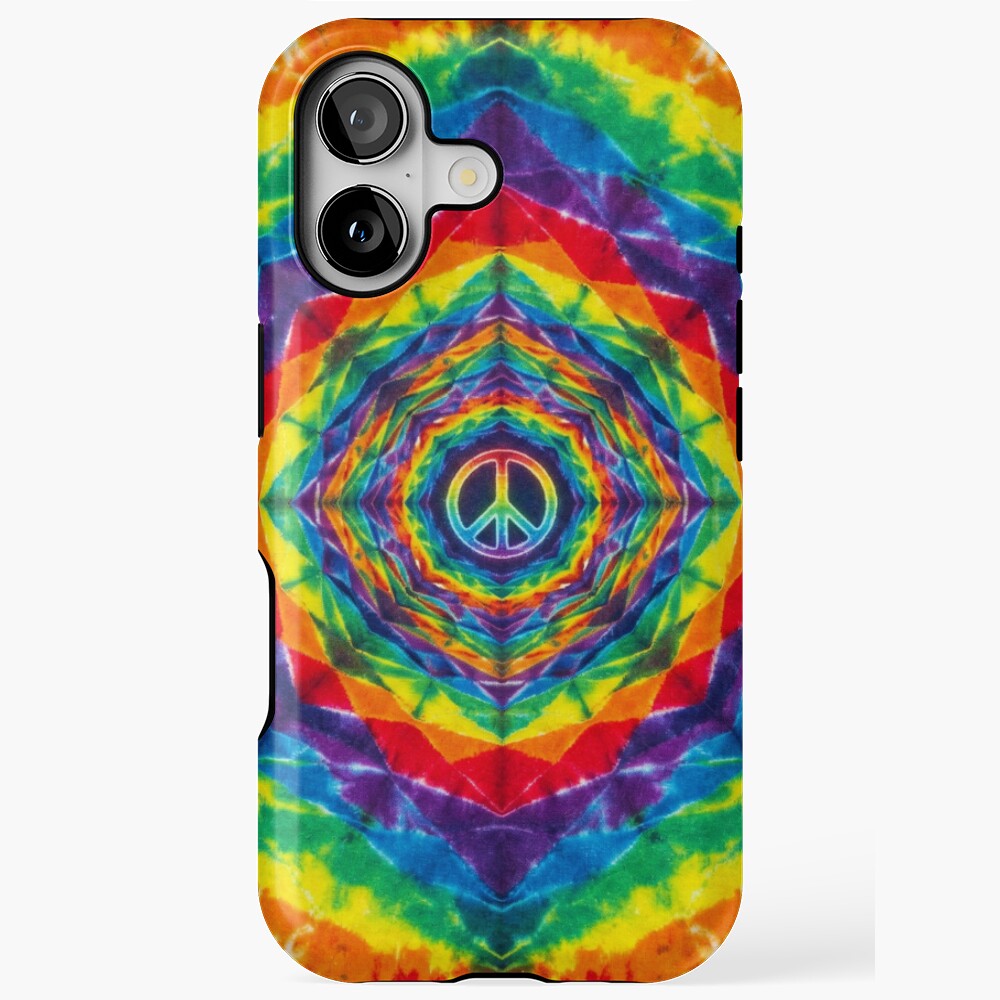 Peace Tye Dye iPhone case