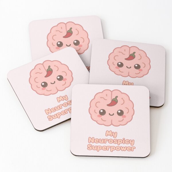 Item preview, My Neurospicy Superpower — Cute Kawaii Brain with Chili Pepper | Neurodivergent Humor Design designed and sold by PureBrain.
