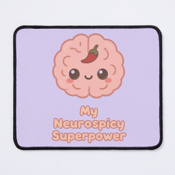 Item preview, My Neurospicy Superpower — Cute Kawaii Brain with Chili Pepper | Neurodivergent Humor Design designed and sold by PureBrain.