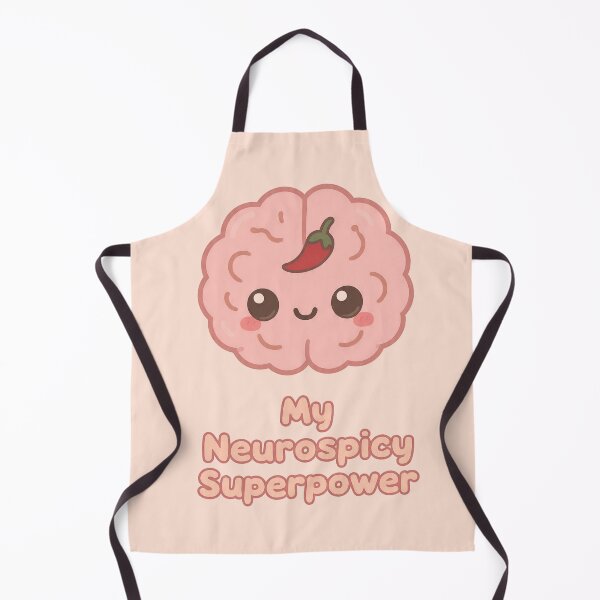 Item preview, My Neurospicy Superpower — Cute Kawaii Brain with Chili Pepper | Neurodivergent Humor Design designed and sold by PureBrain.