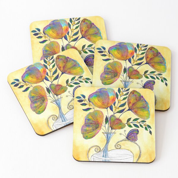 Item preview, "Ephemeral Dance" - A Watercolor Study of Flora and Fauna designed and sold by BeENu-CrEaTioNs.