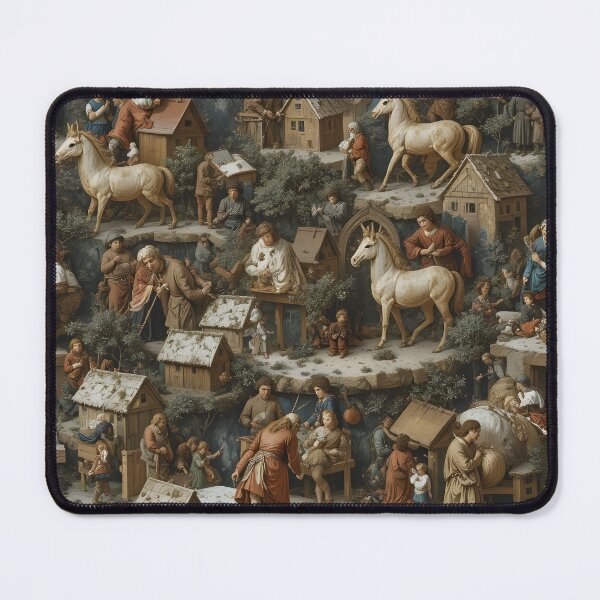 Item preview, Seamless Christmas Pattern • Vintage Art • Old Master Holiday Printable • Renaissance Scene Digital Paper designed and sold by Amplify-n-Co.