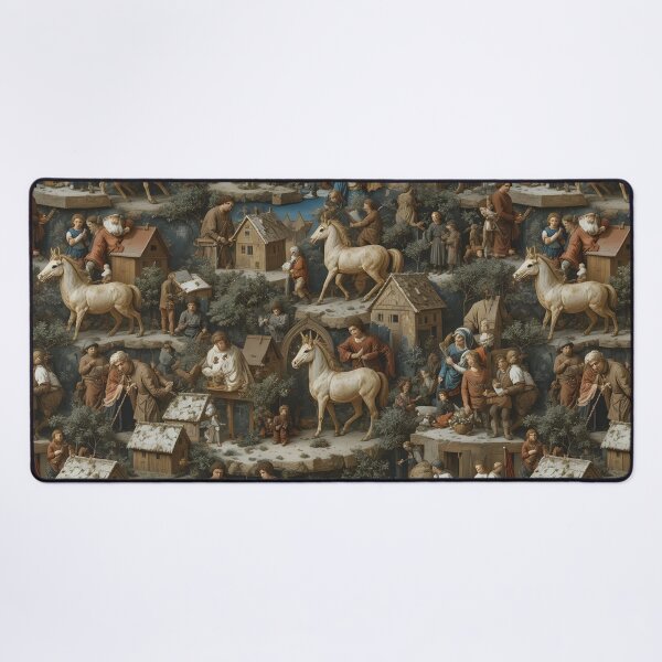 Item preview, Seamless Christmas Pattern •  Vintage Art • Old Master Holiday Printable • Renaissance Scene Digital Paper designed and sold by Amplify-n-Co.