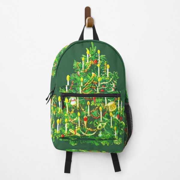 Item preview, Vintage Christmas Tree with Candles Illustrated Art designed and sold by AzizamWorks.