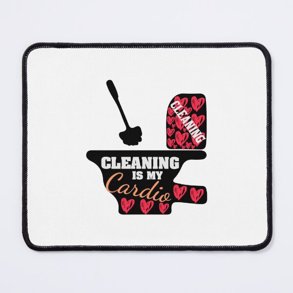 Item preview, Cleaning Is My Cardio Funny Sarcastic Clean Freak Housewife Gift Idea designed and sold by karibov.