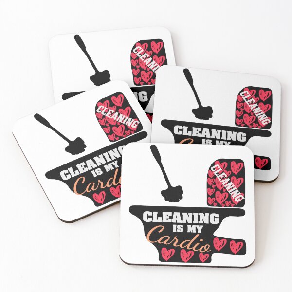 Item preview, Cleaning Is My Cardio Funny Sarcastic Clean Freak Housewife Gift Idea designed and sold by karibov.