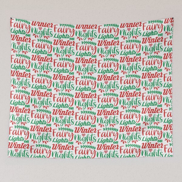 Item preview, Fairy Lights on Winter Nights - Cozy Holiday Magic Quote designed and sold by FuzionRaptor.
