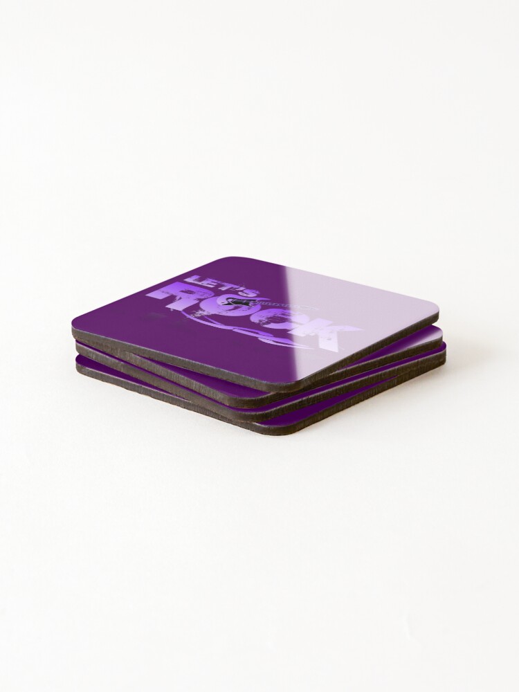 Thumbnail 4 of 5, Coasters (Set of 4), LET'S ROCK P designed and sold by studioabstract.