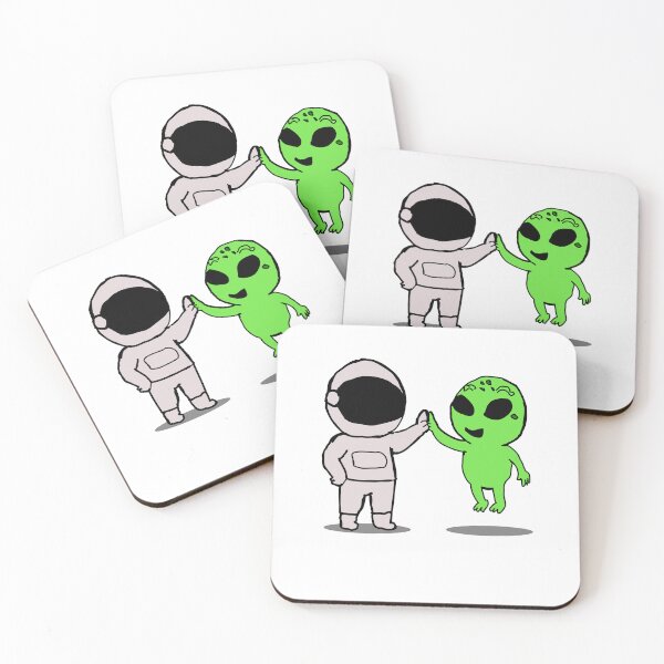 Item preview, Astronaut and Alien High Five designed and sold by Theo86.