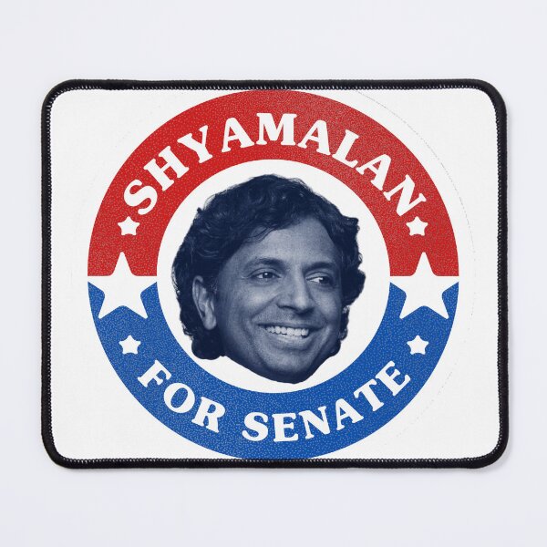 Item preview, M. Night Shyamalan for Senate - Vintage Election Button designed and sold by KORRASAMIQUEENS.