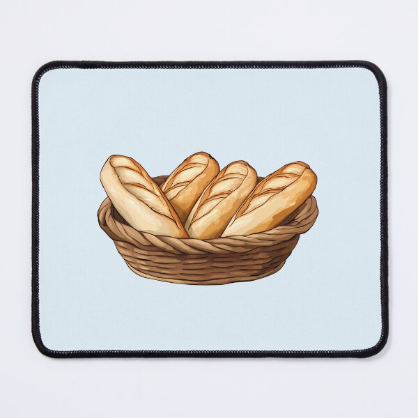 Item preview, Basket of Stonebaked White Baguettes designed and sold by sakurashorty.