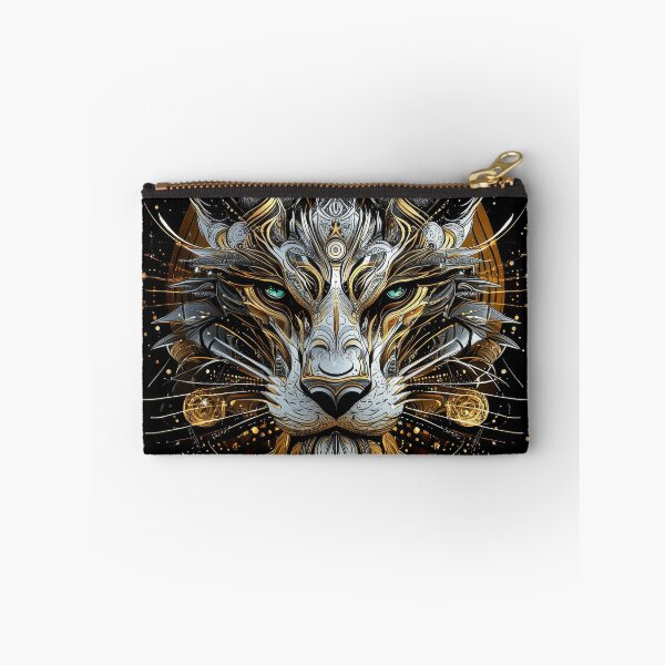 Item preview, Mystic Tech Tiger with Emerald Eyes and Golden Circuitry designed and sold by Daagath.
