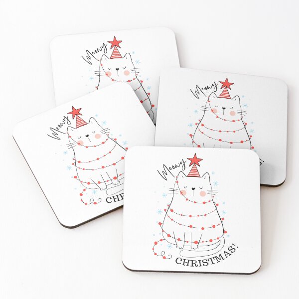 Item preview, Cute Meowy Christmas Cat Design designed and sold by ancaisaicu.