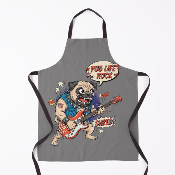 Item preview, Comic Book Rocker Pug Dog Guitar designed and sold by SholoStudio.