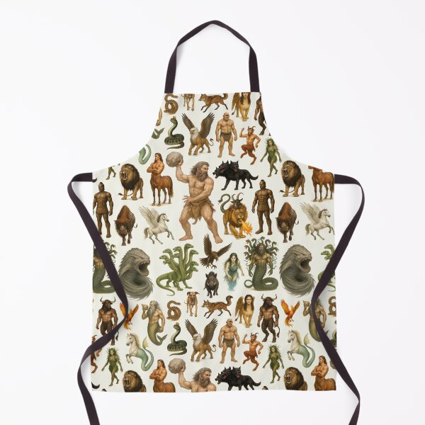 Item preview, Creatures of Greek Mythology Retro Style Illustration Chart designed and sold by kakarikihill.