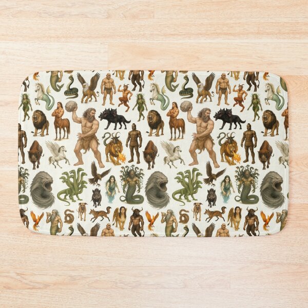 Item preview, Creatures of Greek Mythology Retro Style Illustration Chart designed and sold by kakarikihill.