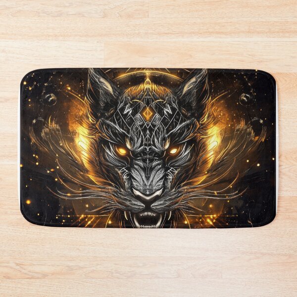Item preview, Infernal Cosmic Tiger with Fiery Eyes and Dark Energy designed and sold by Daagath.