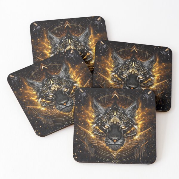 Item preview, Shadow Flame Tiger with Glowing Eyes and Sacred Lines designed and sold by Daagath.
