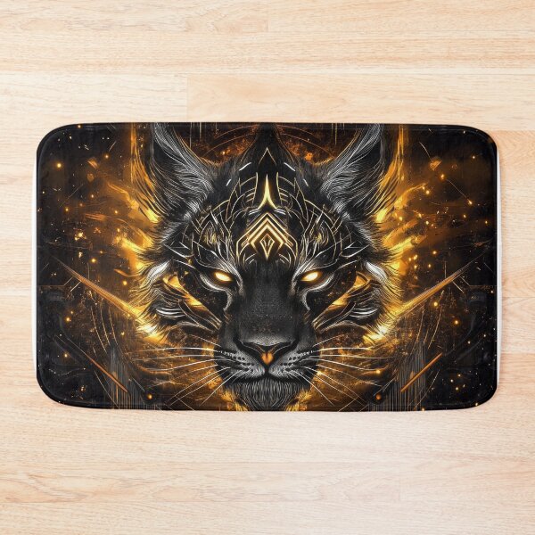 Item preview, Shadow Flame Tiger with Glowing Eyes and Sacred Lines designed and sold by Daagath.