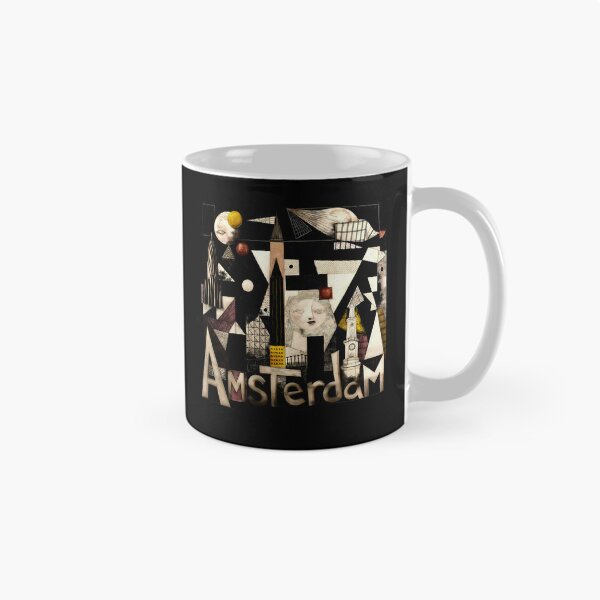 Item preview, Amsterdam Minimalist Contemporary Art Print – Modern Cityscape Wall Decor designed and sold by OzzFrequency.