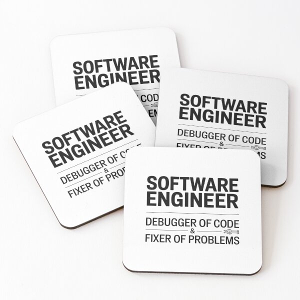 Item preview, Software Engineer Debugger Of Code Fixer Of Problems Typography Tech Humor designed and sold by GiftsForge.