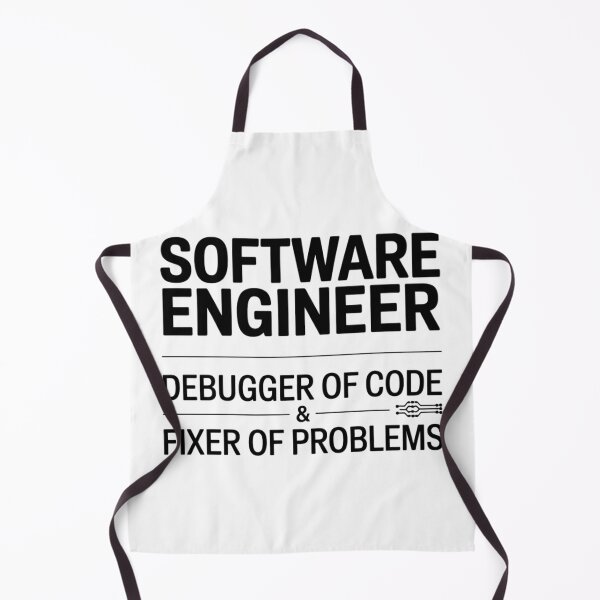 Item preview, Software Engineer Debugger Of Code Fixer Of Problems Typography Tech Humor designed and sold by GiftsForge.
