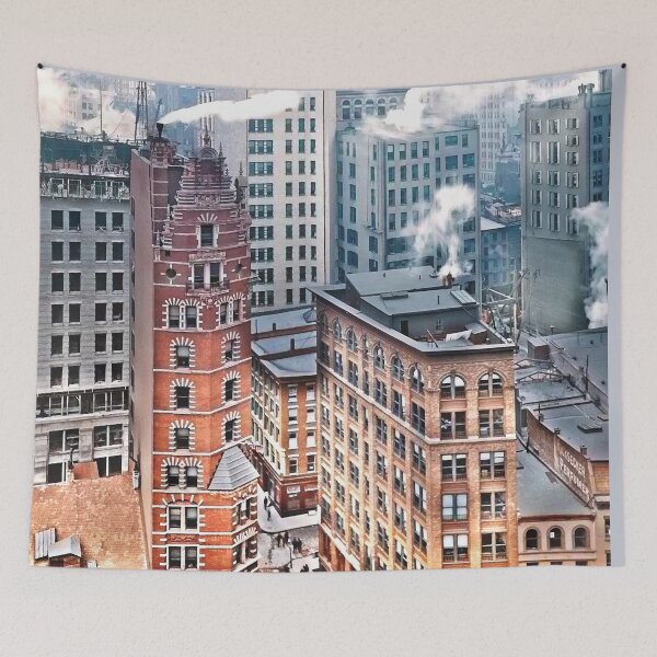 Item preview, New York NY - Cluster of Skyscrapers c1900 designed and sold by Susan Savad.