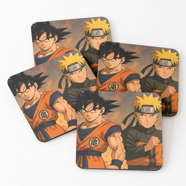 Aperçu de l'œuvre Goku et Naruto - Guerriers légendaires du crossover créée et vendue par OuroToon.