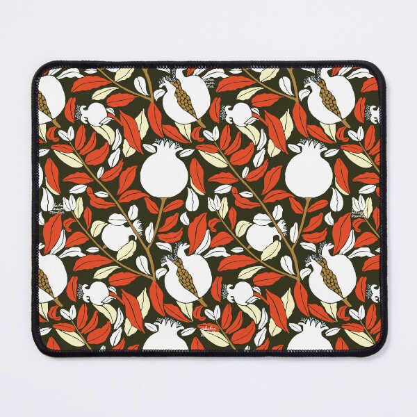 Item preview, White pomegranate on dark background designed and sold by ValentinaAssenza.