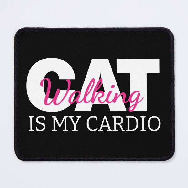 Item preview, Cat Walking Is My Cardio Funny Cat Mom Sarcastic Kitten Lover Gift designed and sold by karibov.