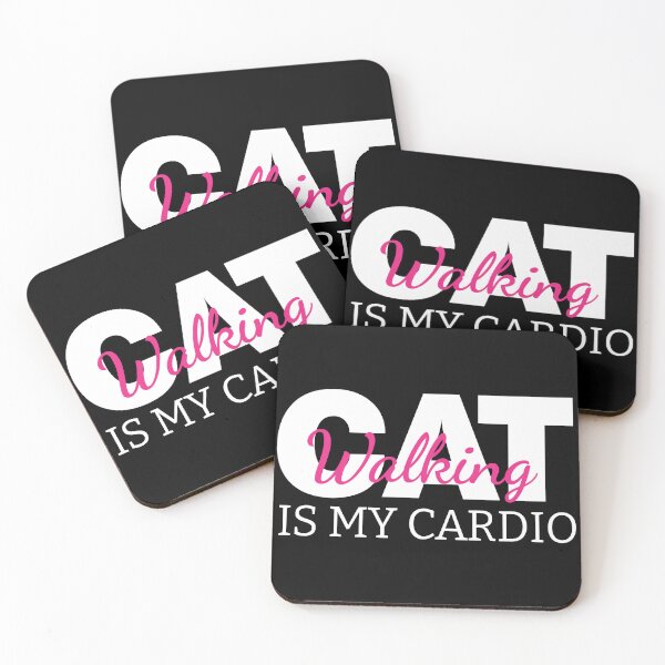 Item preview, Cat Walking Is My Cardio Funny Cat Mom Sarcastic Kitten Lover Gift designed and sold by karibov.
