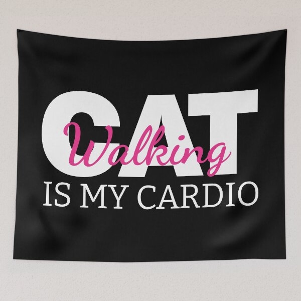 Item preview, Cat Walking Is My Cardio Funny Cat Mom Sarcastic Kitten Lover Gift designed and sold by karibov.