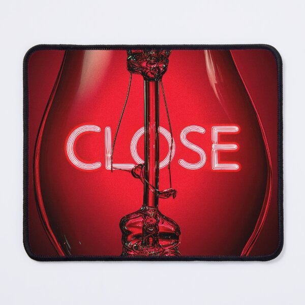 Item preview, Neon “CLOSE” Sign Inside Light Bulb – Modern Red Glow Aesthetic designed and sold by Grafititee.